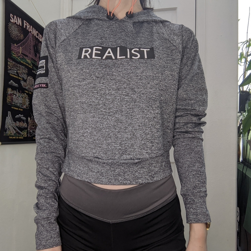 Active cropped hoodie